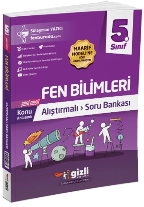 Gizli Yayınları 5. Sınıf Fen Bilimleri Alıştırmalı Soru Bankası