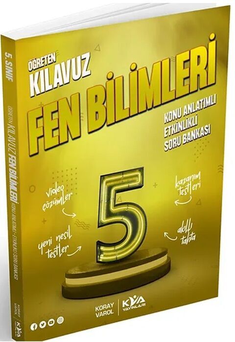 KVA Yayınları 5. Sınıf Fen Bilimleri Öğreten Kılavuz Konu Anlatımlı Etkinlikli Soru Bankası