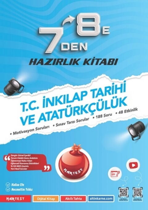 Nartest Yayınları 7 den 8 e T.C. İnkılap Tarihi Ve Atatürkçülük Hazırlık Kitabı