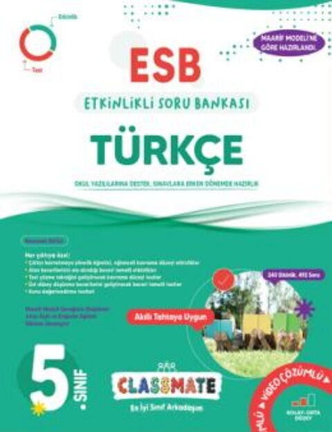 Okyanus Yayınları 5. Sınıf Türkçe Classmate Etkinlikli Soru Bankası