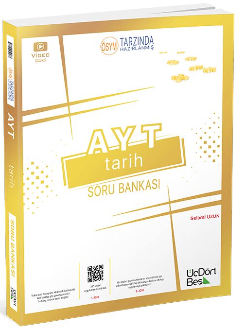 ÜçDörtBeş Yayınları AYT Tarih Soru Bankası