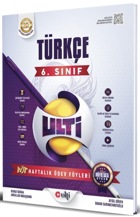 Ulti Yayınları 6. Sınıf Türkçe Haftalık Ödev Föyleri