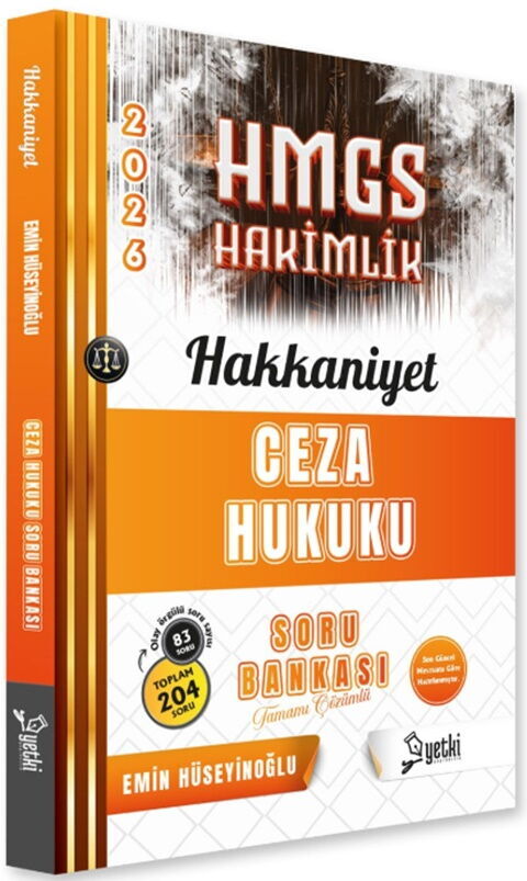 Yetki Yayınları 2026 HMGS Ceza Hukuku Hakkaniyet Soru Bankası