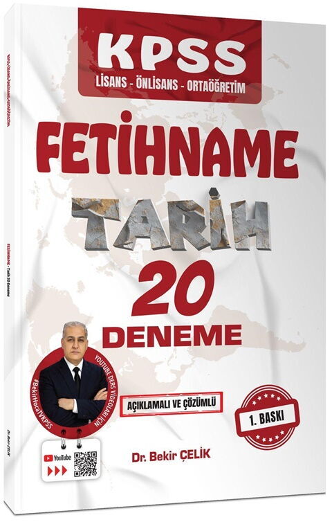 Bekir Çelik KPSS FETİHNAME Tarih 20 Deneme Sınavı