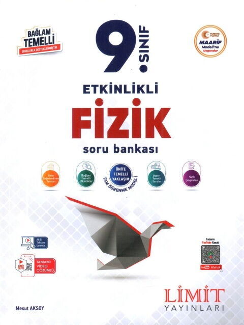 Limit Yayınları 9. Sınıf Fizik Etkinlikli Maarif Soru Bankası
