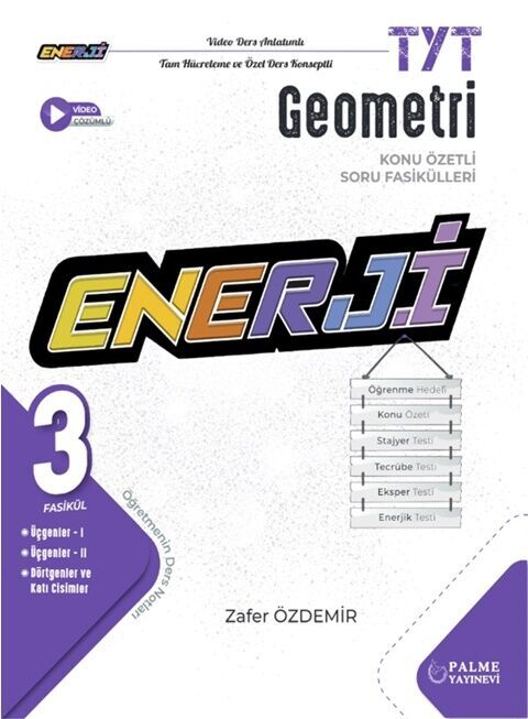 Palme Yayınları TYT Enerji Geometri Konu Özetli Soru Fasikülleri