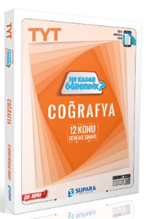 Supara Yayınları TYT Coğrafya Ne Kadar Öğrendik Konu Denemeleri