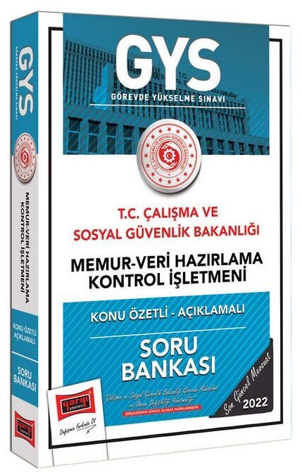 Yargı Yayınları T.C Çalışma Ve Sosyal Güvenlik Bakanlığı Memur Veri Hazırlama Kontrol İşletmeni Kadrosu İçin Konu Özetli Açıklam