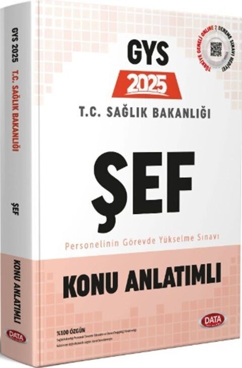 Data Yayınları 2025 T.C. Sağlık Bakanlığı Şef Görevde Yükselme Sınavı Konu Anlatımlı