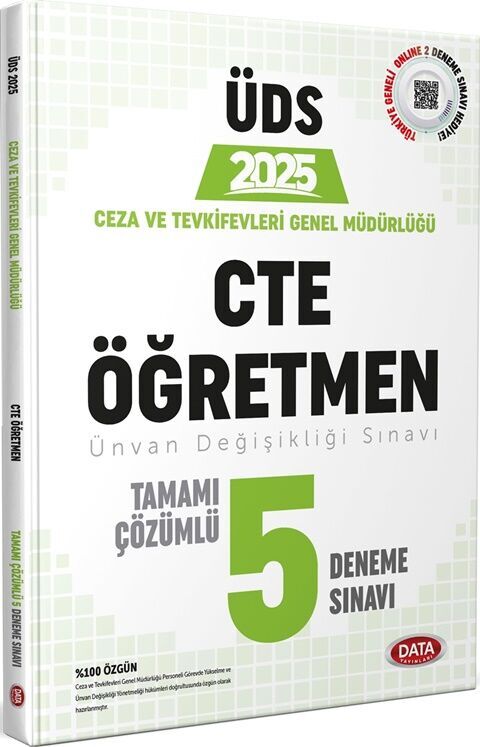 Data Yayınları 2025 ÜDS Ceza ve Tevkifevleri Genel Müdürlüğü Öğretmen Tamamı Çözümlü 5 Deneme Sınavı