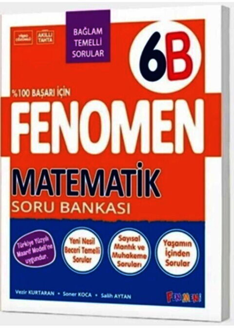 Fenomen Okul Yayınları 6. Sınıf Matematik B Fenomen Soru Bankası