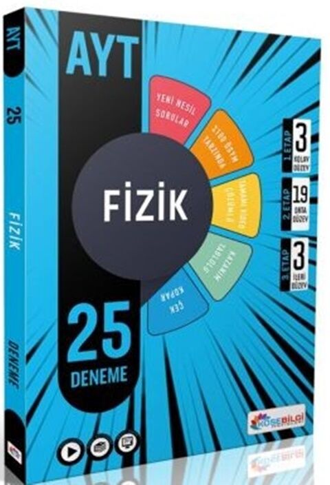 KöşeBilgi Yayınları AYT Fizik Branş 25 Deneme