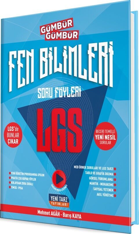 Yeni Tarz 8. Sınıf LGS Fen Bilimleri Gümbür Gümbür Soru Föyleri
