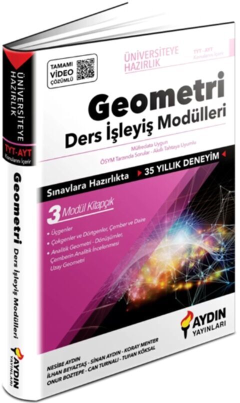 Aydın Yayınları TYT AYT Geometri Ders İşleyiş Modülleri
