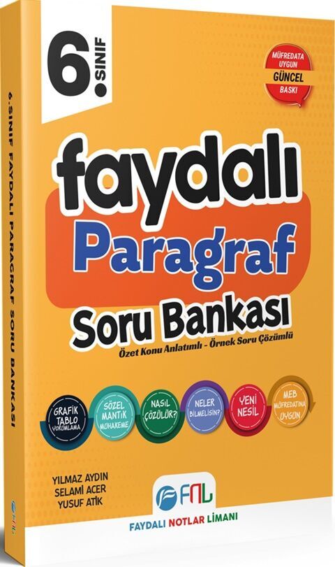 Faydalı Notlar Limanı Yayıncılık 6. Sınıf Faydalı Paragraf Soru Bankası