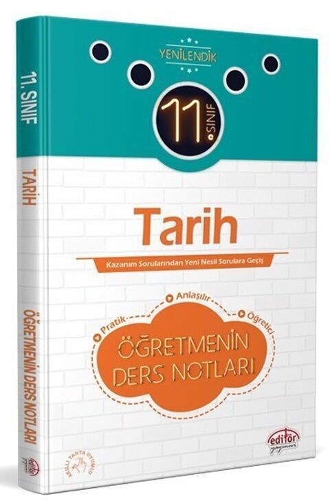 Editör Yayınları 11. Sınıf Tarih Öğretmenin Ders Notları