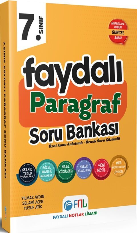 Faydalı Notlar Limanı Yayıncılık 7. Sınıf Faydalı Paragraf Soru Bankası