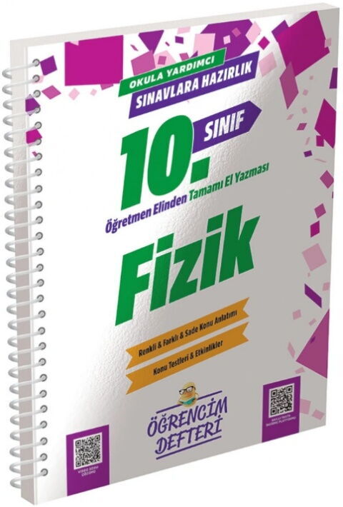 Murat Yayınları 10. Sınıf Fizik Öğrencim Defteri