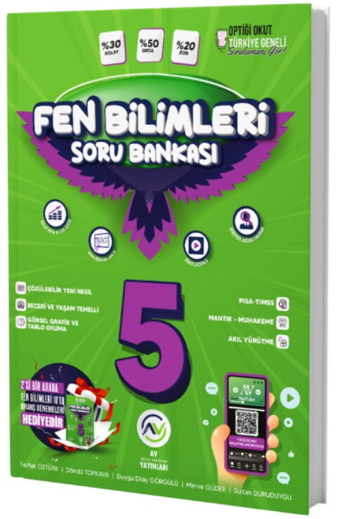 Av Yayınları 5. Sınıf Fen Bilimleri Soru Bankası