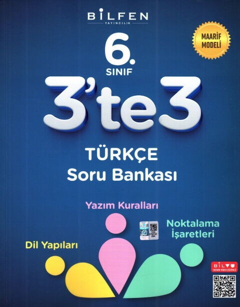 Bilfen Yayıncılık 6. Sınıf Türkçe 3 te 3 Soru Bankası