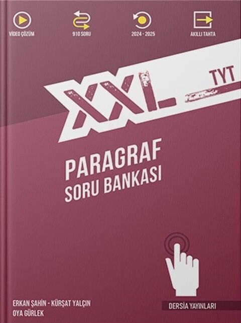 Dersia Yayınları TYT XXL Türkçe Paragraf Soru Bankası Güncel Baskı