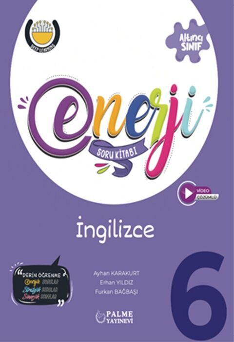 Palme Yayınları 6. Sınıf İngilizce Enerji Soru Kitabı