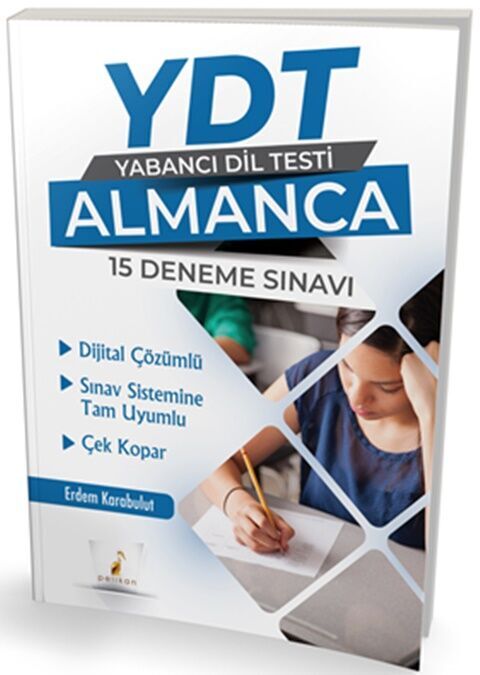 Pelikan Yayınları YDT Almanca Dijital Çözümlü 15 Deneme Sınavı Çek Kopar