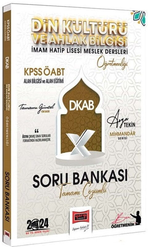 2024 Yargı ÖABT Din Kültürü ve Ahlak Bilgisi Mihmandar Soru Bankası