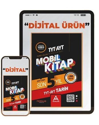 A Yayınları TYT AYT Tarih Son 5 Yıl Çıkmış Soru ve Çözümleri Mobil Kitap