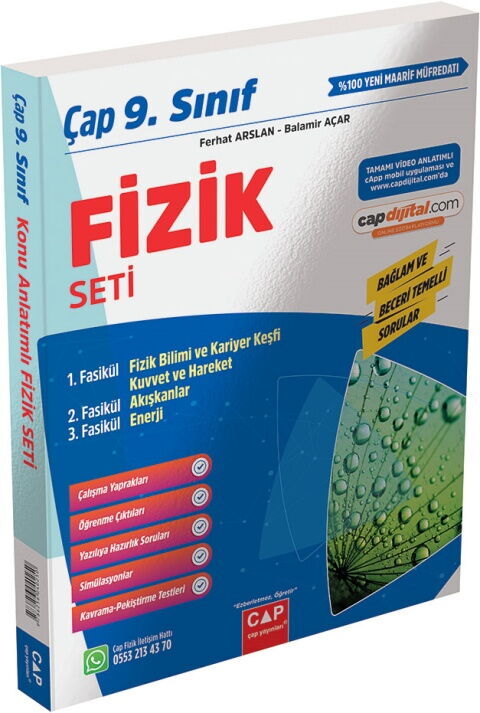 Çap Yayınları 9. Sınıf Fizik Seti