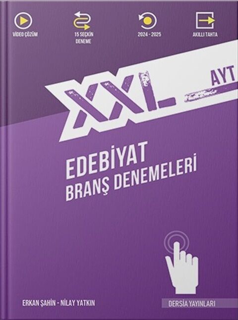 Dersia Yayınları AYT XXL Edebiyat Branş Denemeleri Güncel Baskı