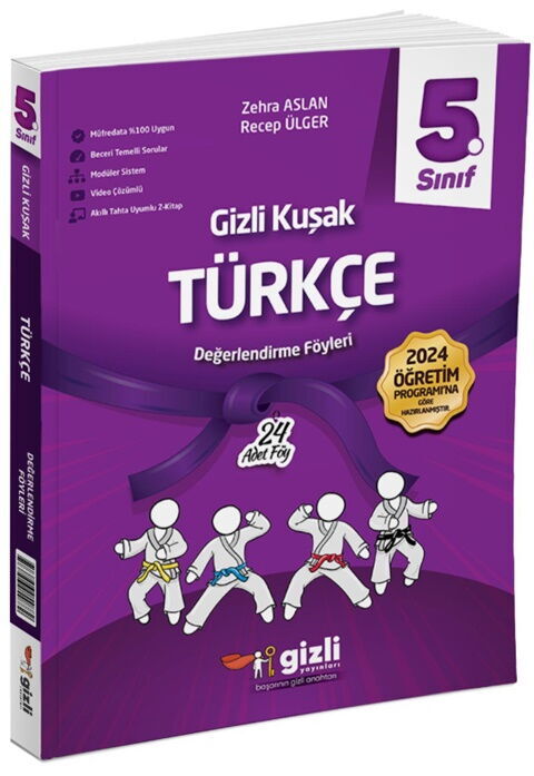 Gizli Yayınları 5. Sınıf Türkçe Gizli Kuşak Değerlendirme Föyleri