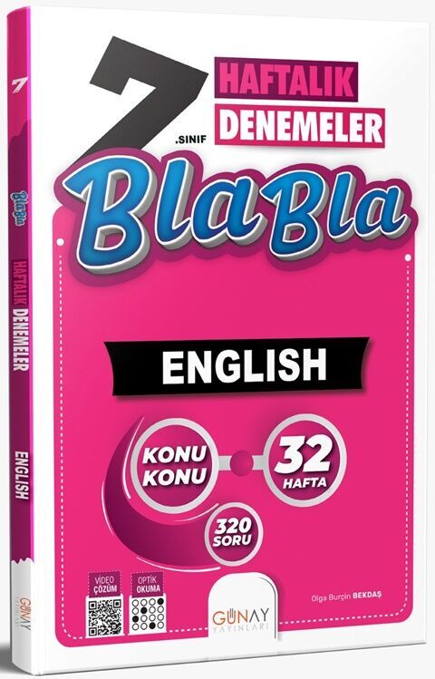 Günay Yayınları 7. Sınıf İngilizce Bla Bla Haftalık Denemeler