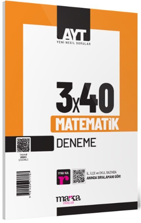 Marka Yayınları AYT Matematik 3 x 40 Deneme