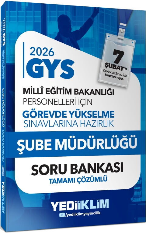 Yediiklim 2026 MEB GYS Şube Müdürlüğü Tamamı Çözümlü Soru Bankası