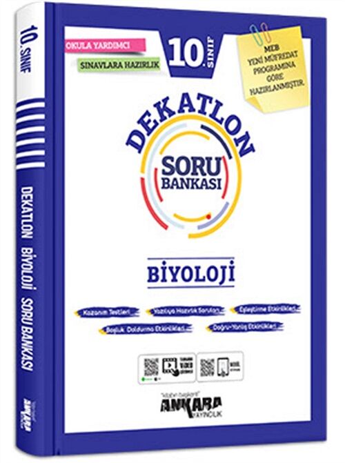 Ankara Yayıncılık 10. Sınıf Biyoloji Dekatlon Soru Bankası