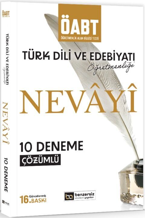 Benzersiz Akademi Yayınları ÖABT Nevayi Türk Dili ve Edebiyatı Öğretmenliği 10 Fasikül Deneme