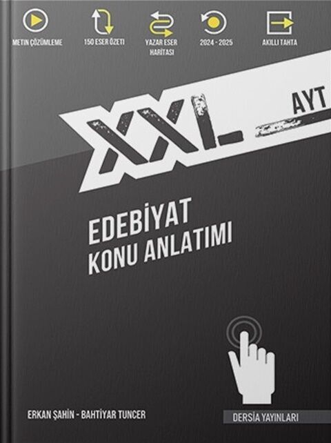 Dersia Yayınları AYT XXL Edebiyat Konu Anlatımı Güncel Baskı