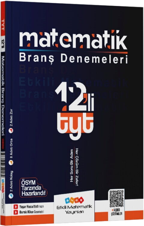 Etkili Matematik Yayınları TYT Matematik 12 li Branş Denemeleri