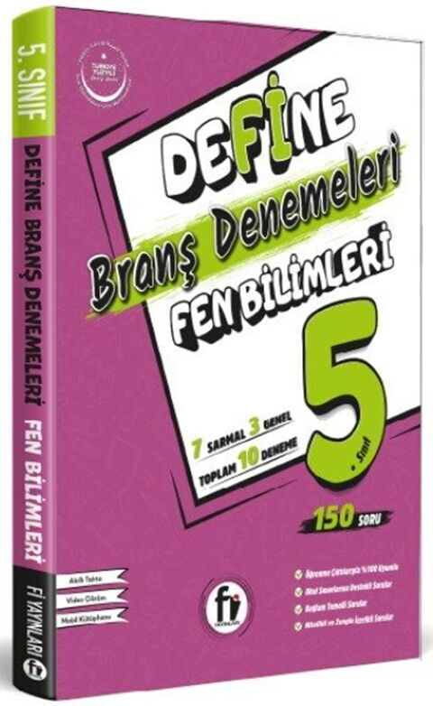 Fi Yayınları 5. Sınıf Define Fen Bilimleri Branş Denemeleri