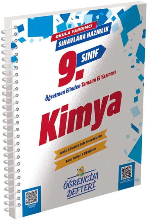 Murat Yayınları 9. Sınıf Kimya Öğrencim Defteri