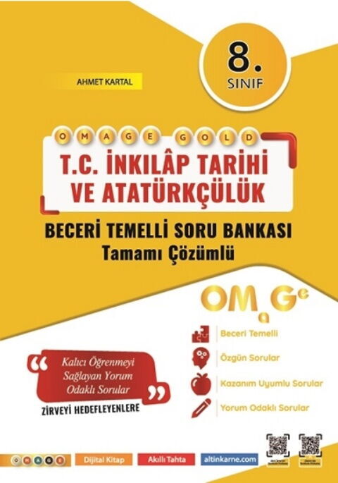 Omage Yayınları 8. Sınıf Omage Gold İnkılap Tarihi Soru Bankası