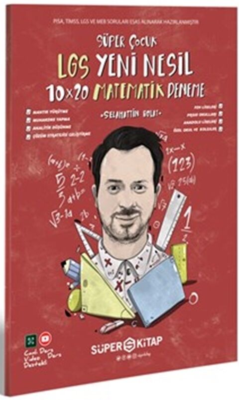 Süper Kitap 8. Sınıf LGS Matematik Süper Çocuk Yeni Nesil Deneme