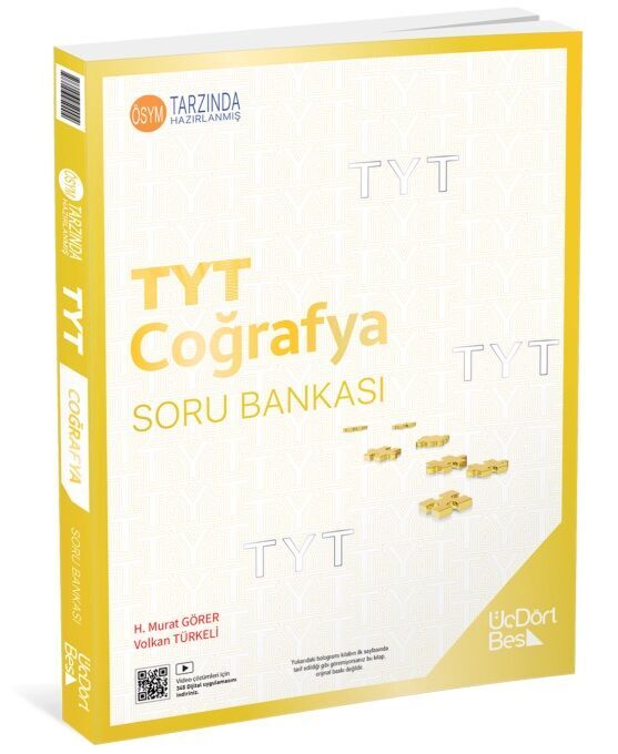 ÜçDörtBeş Yayınları TYT Coğrafya Soru Bankası