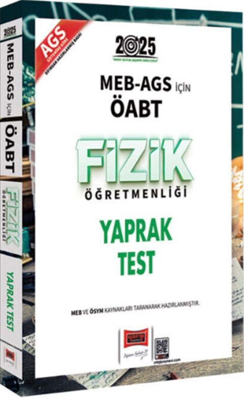 Yargı Yayınları 2025 MEB AGS ÖABT Fizik Öğretmenliği Yaprak Test