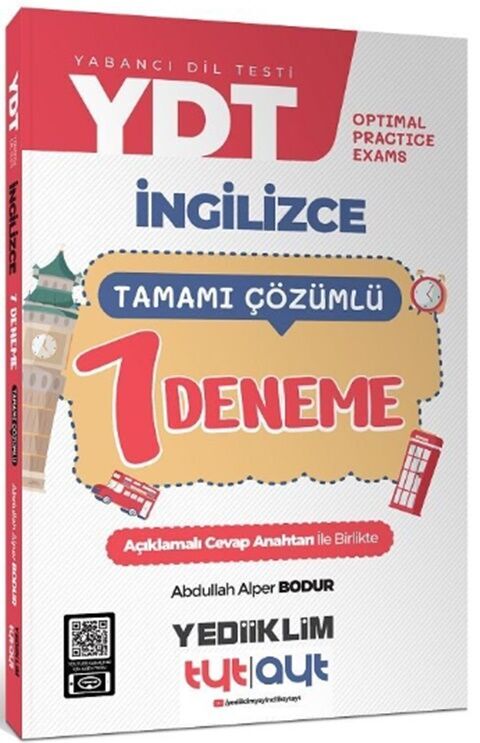 Yediiklim YDT Optimal Practice Exams Tamamı Çözümlü 7 Deneme