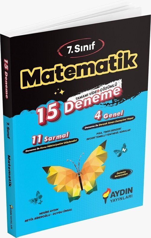 Aydın Yayınları 7. Sınıf Matematik 15 Deneme
