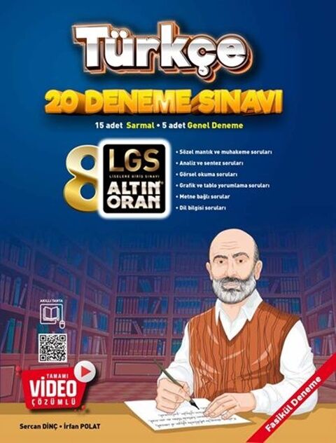 Altın Oran Yayınları 8. Sınıf Türkçe Tamamı Video Çözümlü 20 Deneme