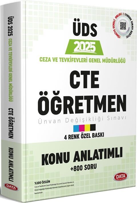 Data Yayınları 2025 Ceza ve Tevkifevleri Genel Müdürlüğü Öğretmen ÜDS Konu Anlatımlı Soru Bankası