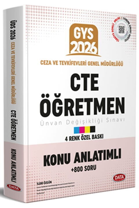 Data Yayınları 2026 Ceza ve Tevkifevleri Genel Müdürlüğü Öğretmen ÜDS Konu Anlatımlı Soru Bankası